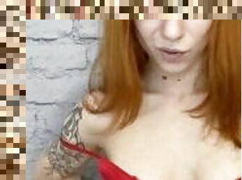 Passionate, sexy, shameless redhead