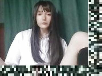 ??????? Japanese crossdresser teasing