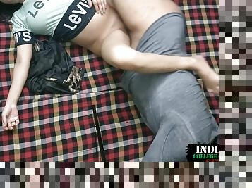 Cute Indian College Teen With Her Lover On Valentine Day Having Sex