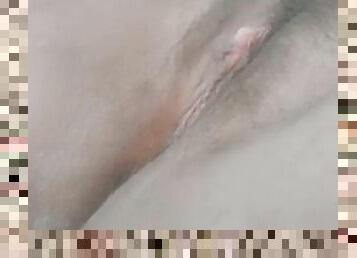 poilue, masturbation, chatte-pussy, amateur, black, joufflue, solo, humide