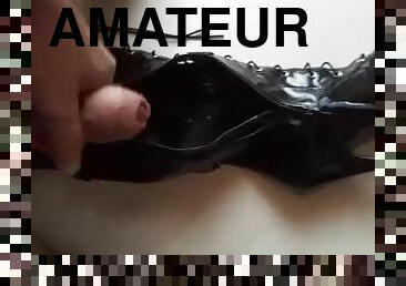 masturbation, amateur, ejaculation-sur-le-corps, gay, ejaculation, solo, bottes