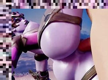 Overwatch 2 Naughty Slut Widowmaker Enjoy a Nice Standing Fuck