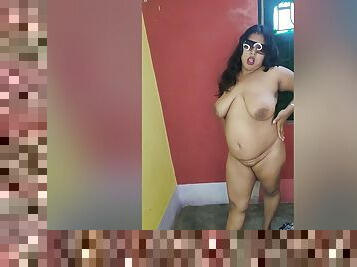 Indian Sexy Mallu Bhabi Sneha Greeting Naked Herself And Showing Her Pussy In Closeup