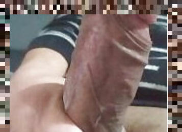 énorme, masturbation, amateur, ejaculation-sur-le-corps, énorme-bite, latina, ejaculation, solo, bite