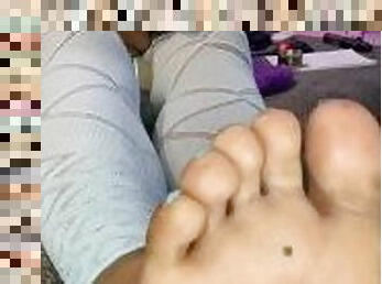 Close up toe spread