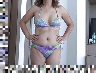 peluda, amateur, madurita-caliente, mamá, playa, culazo, bikini