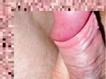 Jerking off my big veiny cock until I come