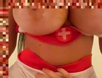 YB nurse tits riding