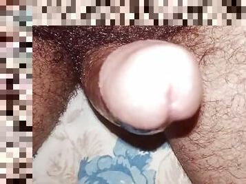 See through toy handjob. HUGE CUMSHOT