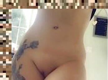 Thick British slut loved to show off curves