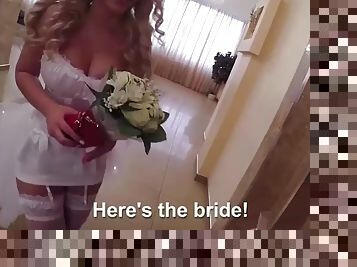 Marco banderas arrives in moscow to marry briana banderas and fuck her tight pussy