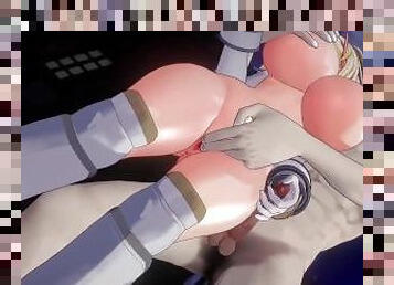 tetas-grandes, monstruo, paja, besando, anime, hentai, 3d, tetas, cañero