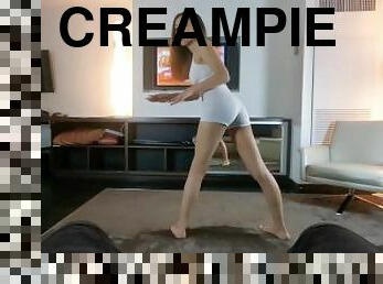 äußerste, anal-sex, creampie, nette, raue