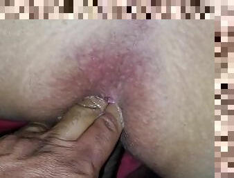 poilue, chatte-pussy, amateur, mature, ejaculation-interne, belle-femme-ronde, gros-plan, trou-du-cul