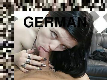 German Ugly Teen Doreen in Black Stockings Pickup for Amateur no Condom Fuck - - German