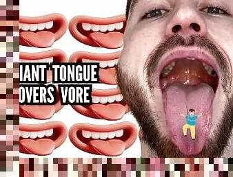 Giant tongue lovers vore