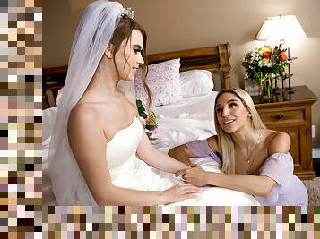 Abella Danger and Jill Kassidy make love before wedding