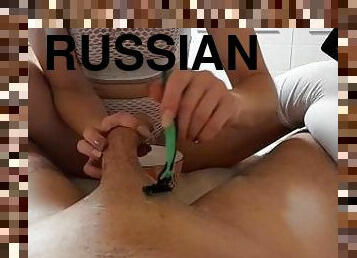 masturbation, russe, amateur, maison, bdsm, couple, esclave, pieds, point-de-vue, bite