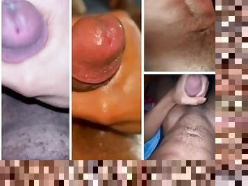 masturbation, amateur, ejaculation-sur-le-corps, énorme-bite, compilation, ejaculation, solo, bite