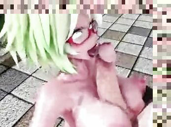 Futa Futanari Deepthroat, Titfuck and Anal Huge Cumshots 3D Hentai