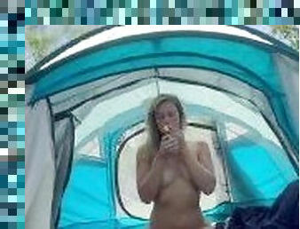 en-plein-air, amateur, babes, ados, collège, blonde, petite, fétiche, solo, fumer