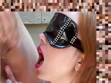 Huge Clit Dominates Kinky Redheads Face! Outdoor Squirt