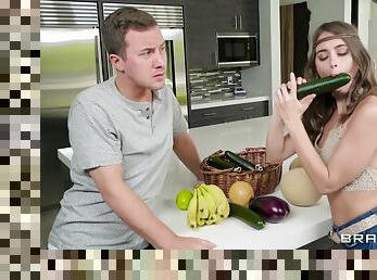 Riley Reid deepthraots long cucumber