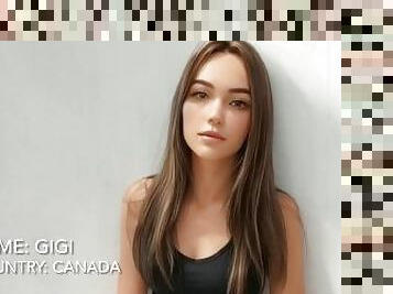 ???????????????????????? Cute girl from Canada was fucked by Russian Stalion