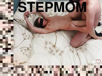 Blindfolded Stepmom Tought She Was Fucked By Husband. I When She Alone In The Room!