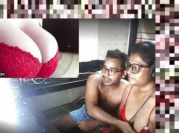 esposa, estrela-porno, indiano, casal, apanahado