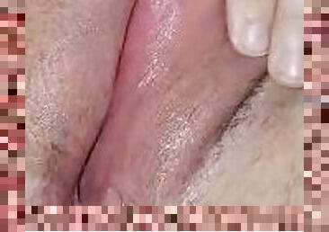 Creamy pussy cumming for Daddy