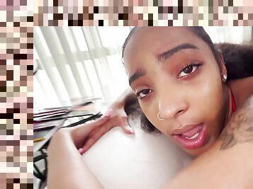 Cute Lil Slut Gianna (2K) - 18yo Ebony teen in amateur hardcore with BBC boy