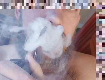 1 pipe smoke and cum