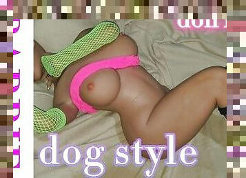 Barbie doll fucks dog style