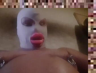 Sissy femboy with rubber gag part two