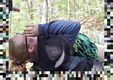 Fun In The Woods- Licking Pussy, Eating Ass, FaceFuck & Doggy Used Till Creampie