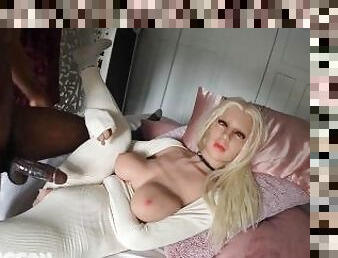 fucking my sex doll like she was my wifes high school best friend