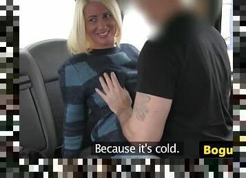 British Slut Pussy Stuffed With Cabbie Cock