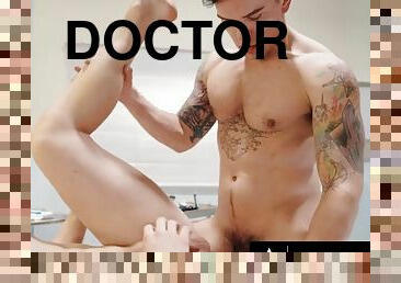 ADULT TIME - Perverted doctor slides his big cock into a patients ass during a routine check-up!