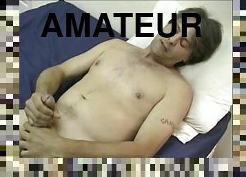 amateur, ejaculation-sur-le-corps, gay, lait, trésorerie