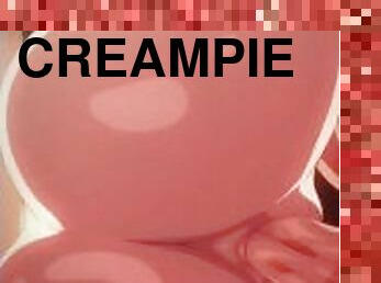 pappa, pussy, creampie, cum, anime, hentai, søt, far