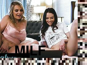 GIRLSWAY - MILF Rachael Cavalli Gives Sex Knowledge After She Caught Her Stepdaughter Lily Larimar