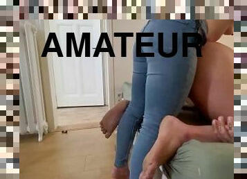 amateur, anal, ejaculation-interne, culotte, britannique, cocu, domination, femme-dominatrice