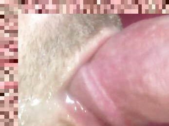 Self Suck Cum in Mouth - Suck After Cum - Close Up