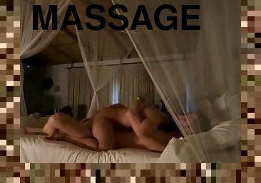 Sensual massage on vacation