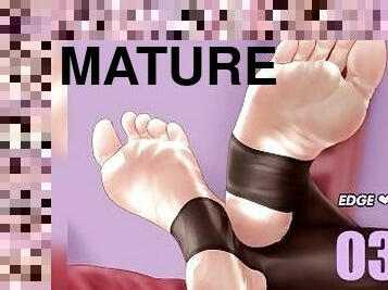 masturbation, pieds, secousses, anime, hentai, femme-dominatrice