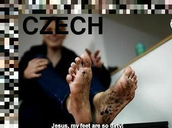 pés, suja, pov, fetiche, checo, dedos-do-pé
