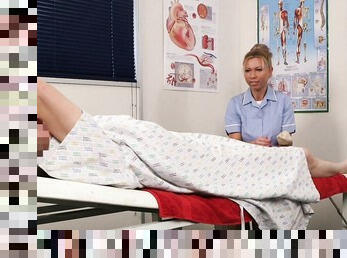 Hot nurse gives this man the best handjob in his entire life
